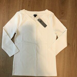 Ann Taylor Slim Fit Three-quarter sleeves two tshirts Petite Small NWT